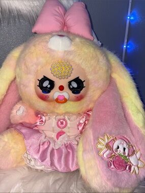 600 % BABY THREE Cute Pink Plush Rabbit town